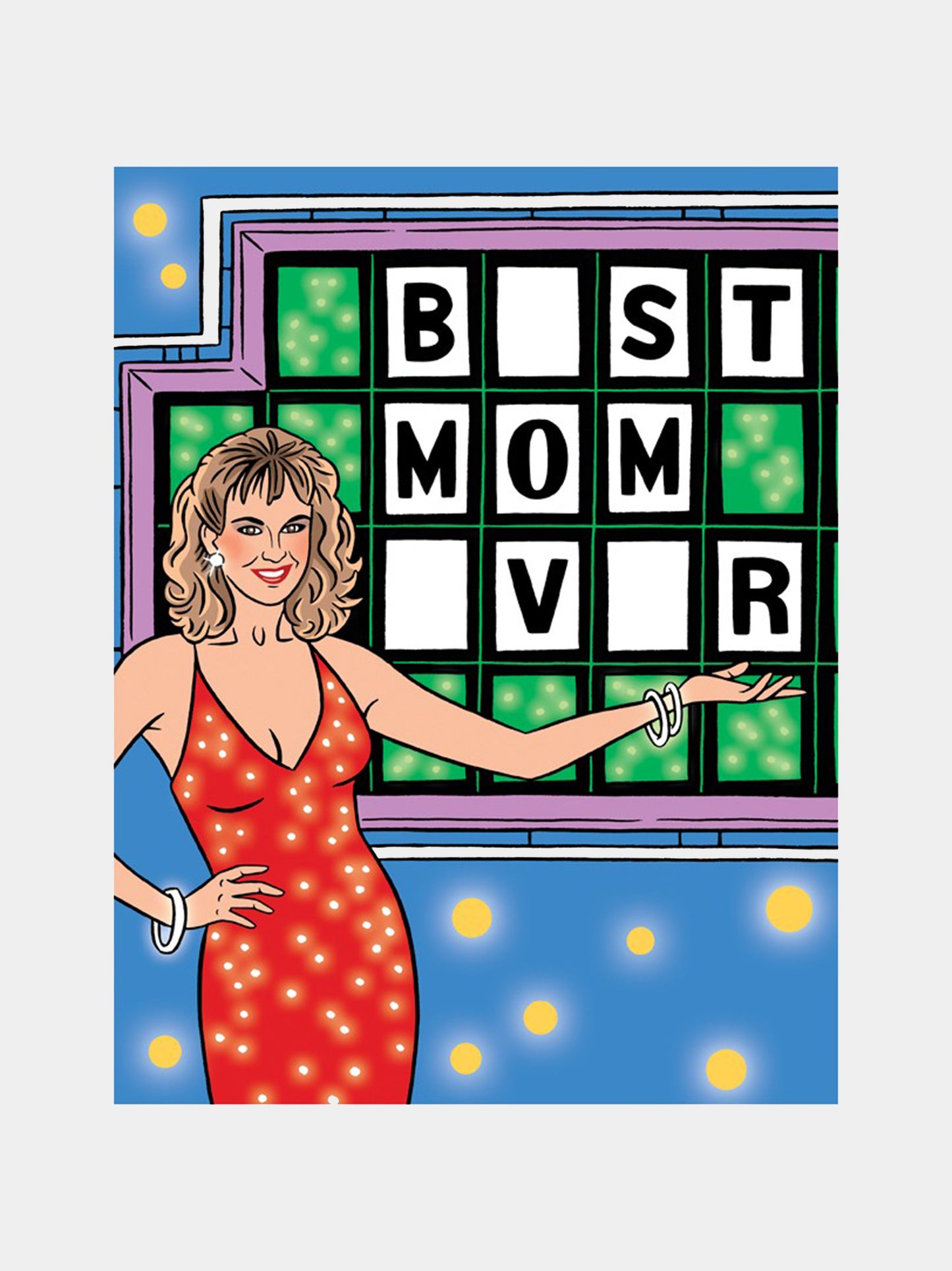 The Found Wheel Of Fortune Best Mom Ever Greeting Card - Saint Bernard