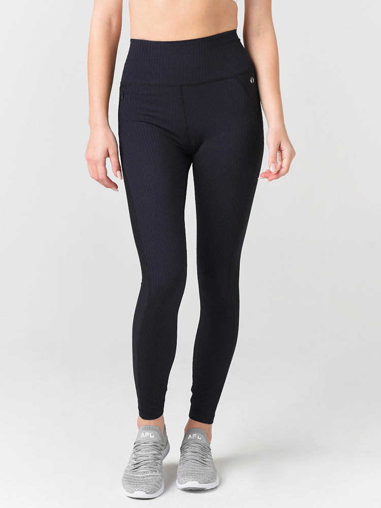 Thrive Societe Women's Ribbed 7/8 Legging - Saint Bernard