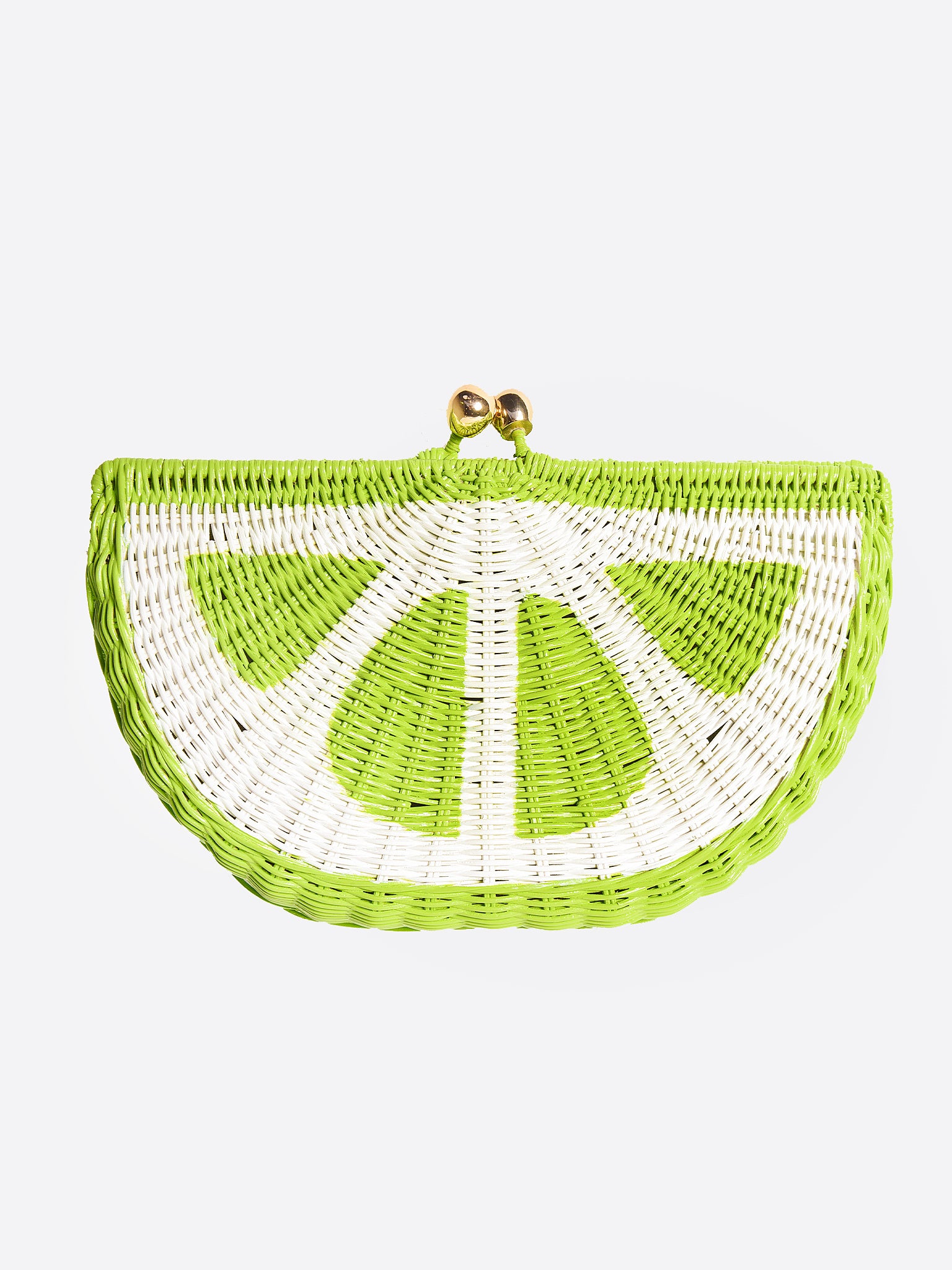 Serpui Marie Wicker Lemon Clutch - Saint Bernard