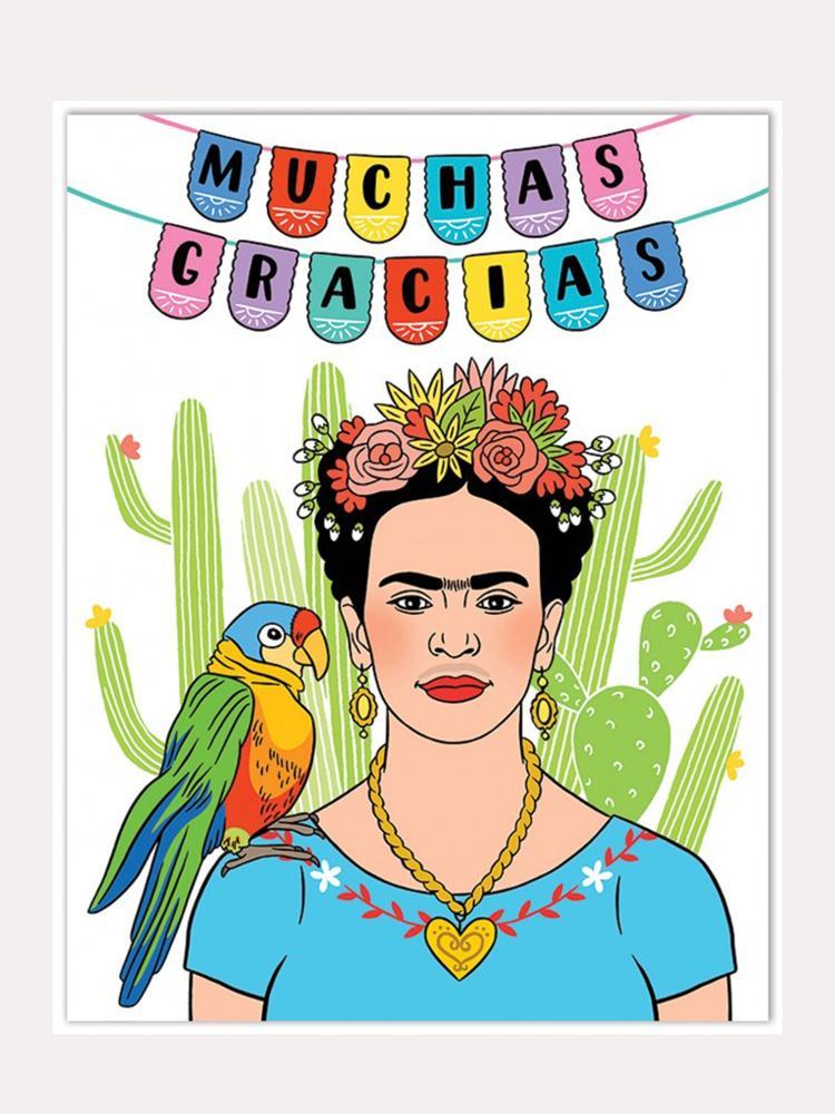 The Found Artista Mexicana Muchas Gracias Card - Saint Bernard