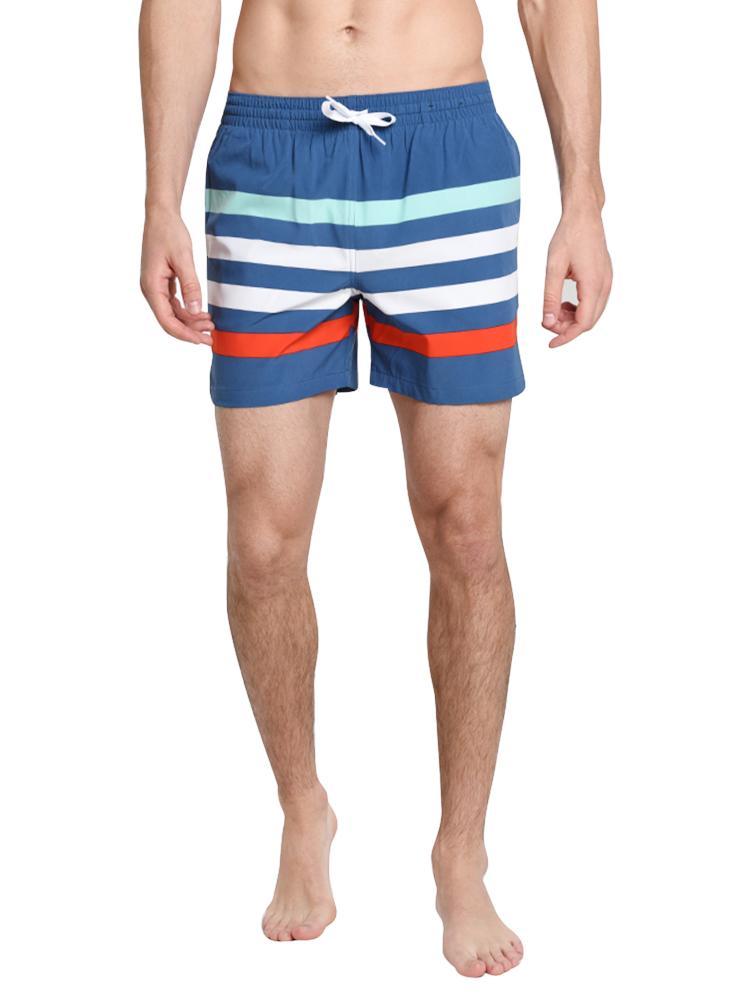 Chubbies The Me Likey The Stripey 7 Inch Swim Trunk - Saint Bernard