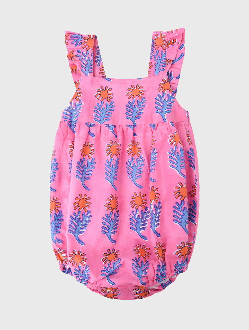 Oliphant Little Girls' Baby Pink Ruffle Bubble - Saint Bernard