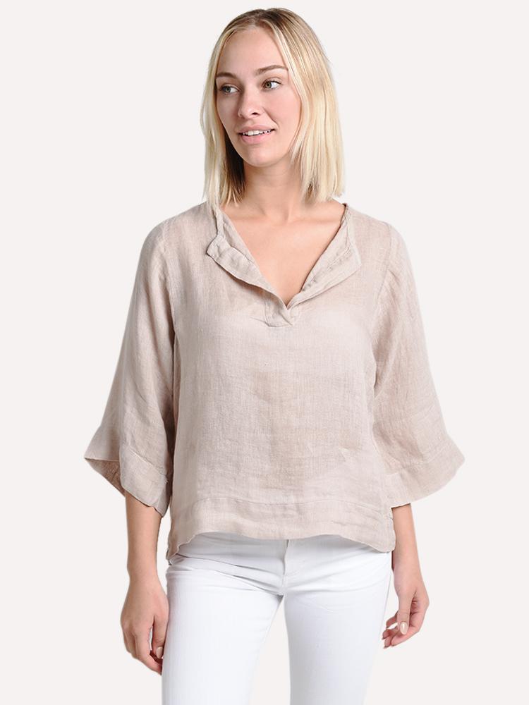 Stark X Boxy Placket Top - Saint Bernard