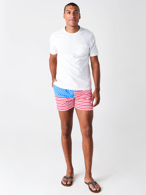 CHUBBIES Men's The Fruited Plains 5.5" Classic Swim Trunk