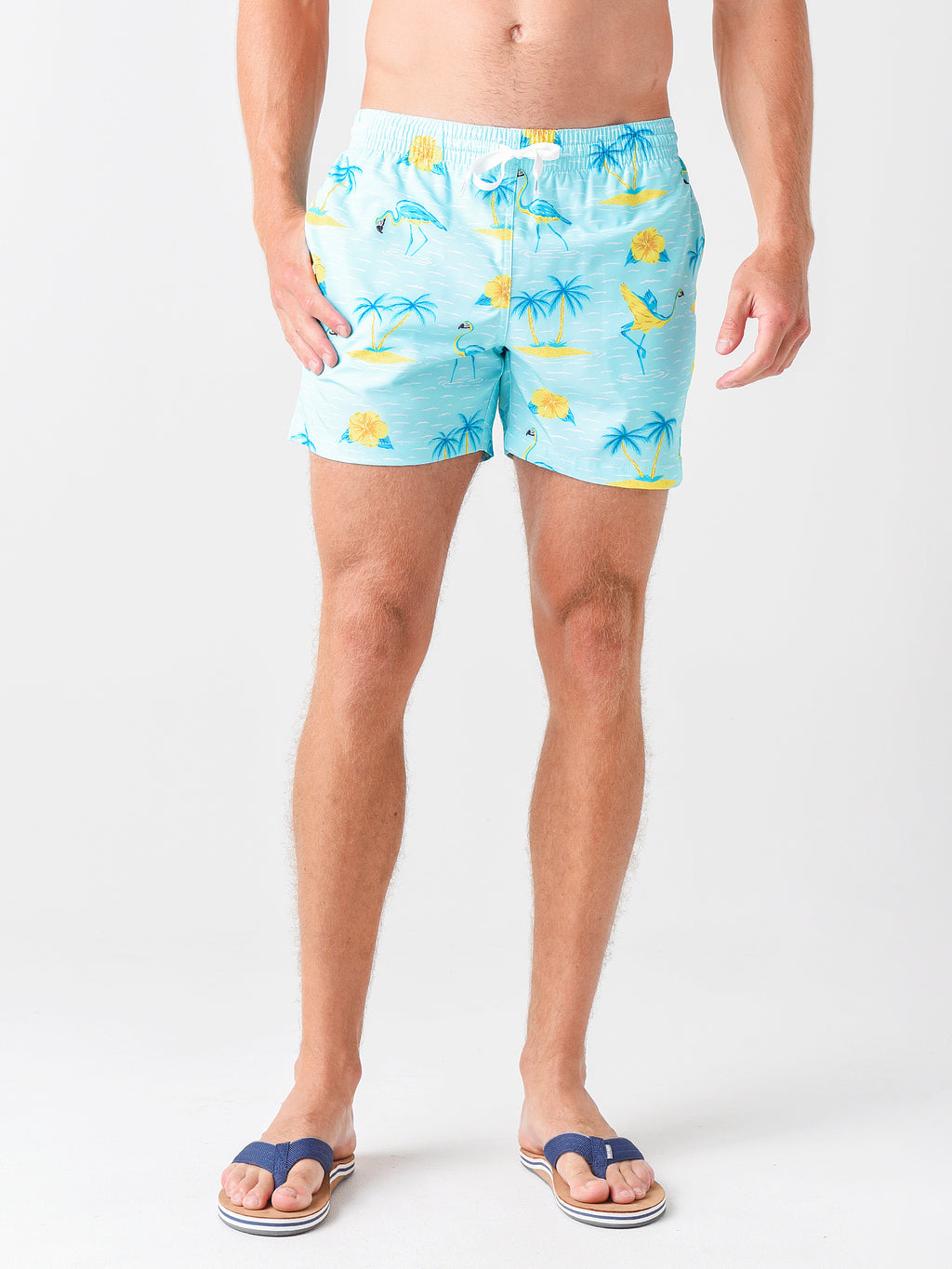 Chubbies Men's The Flarrots 5.5" Swim Trunk - Saint Bernard
