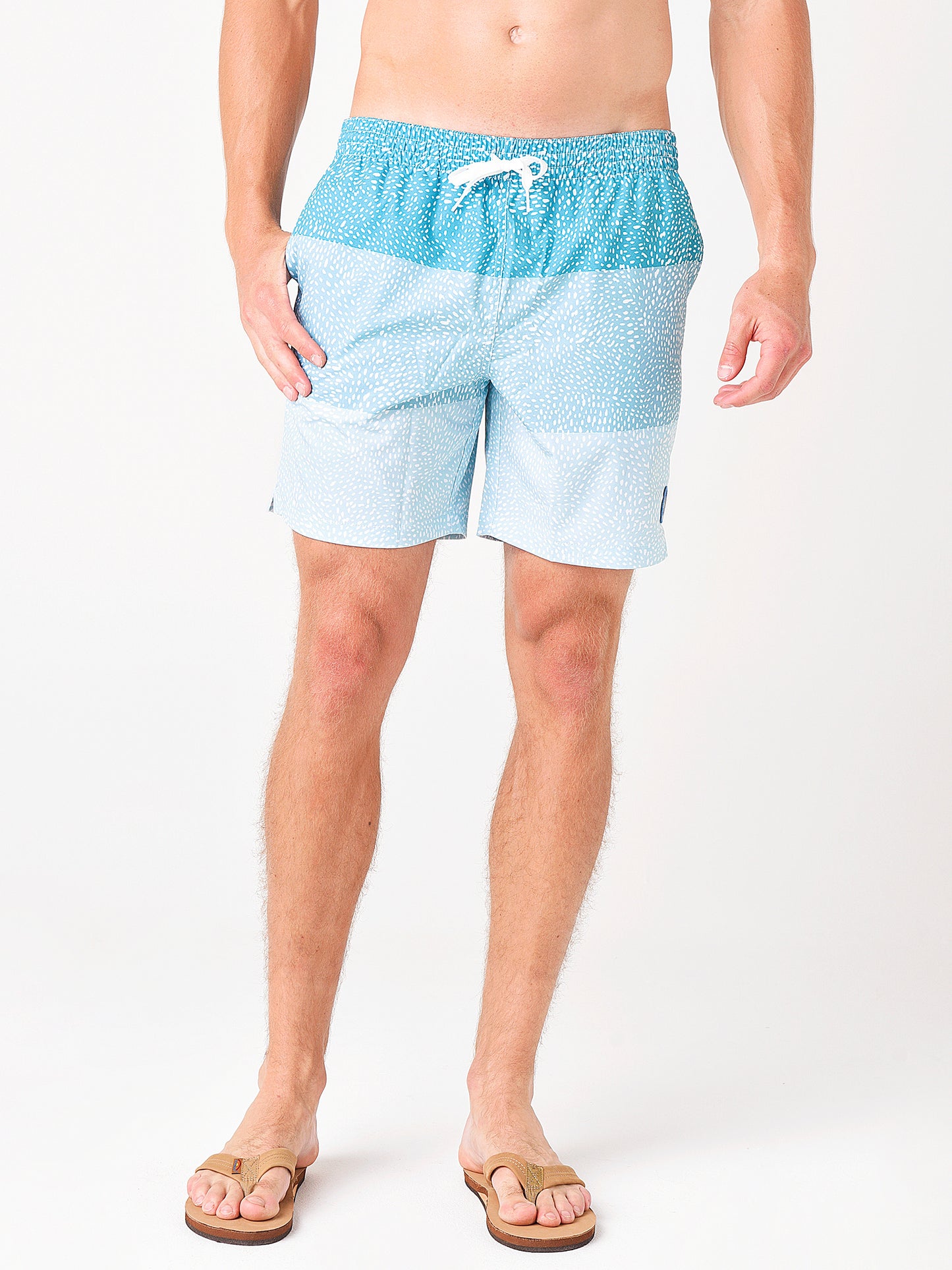 Chubbies Men's The Whale Sharks 7" Swim Trunk - Saint Bernard