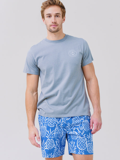 Chubbies Men's The Thigh-Napples 7" Swim Trunk