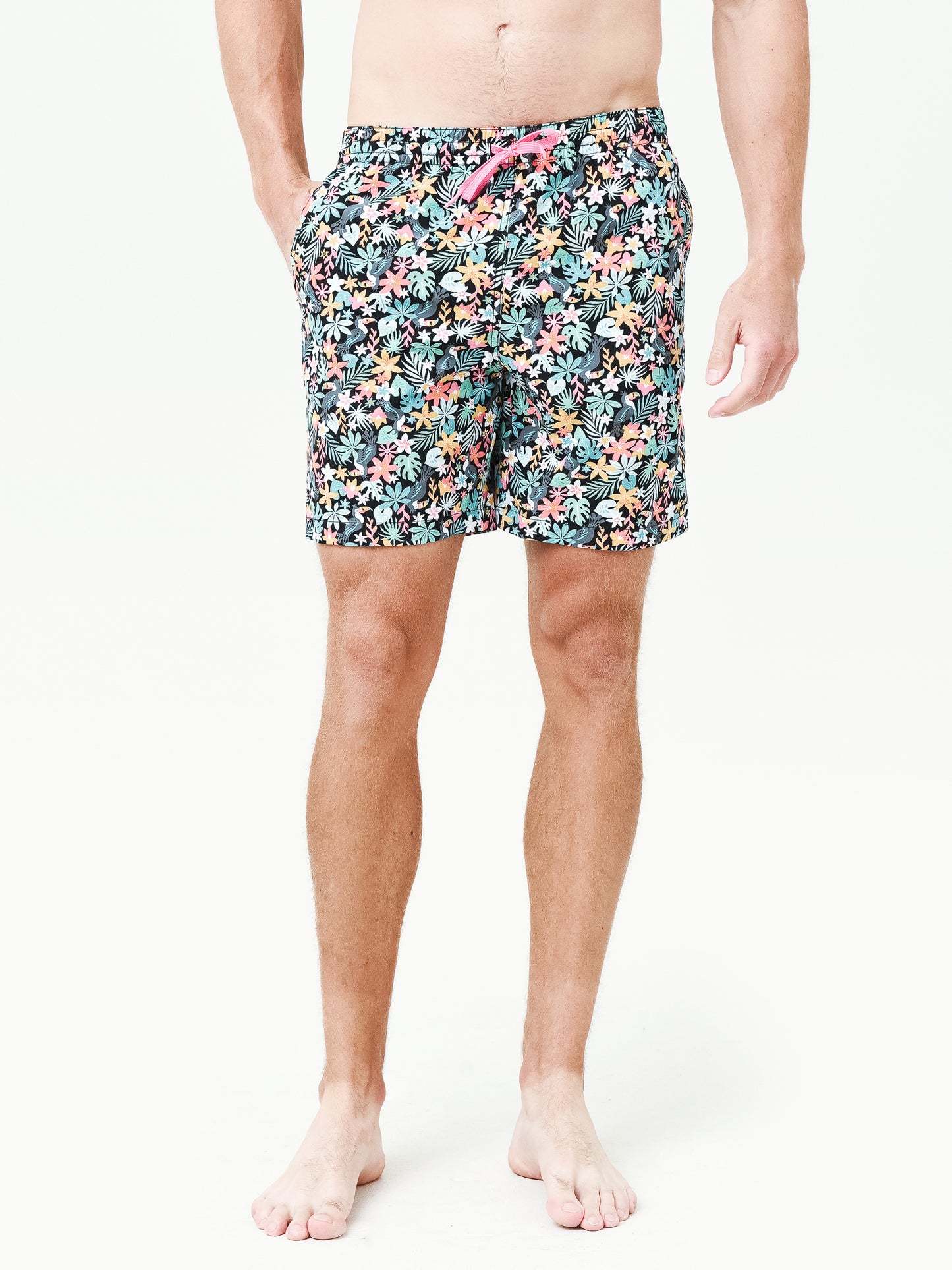 Chubbies Men's The Bloomerangs 7" Swim Trunk - Saint Bernard