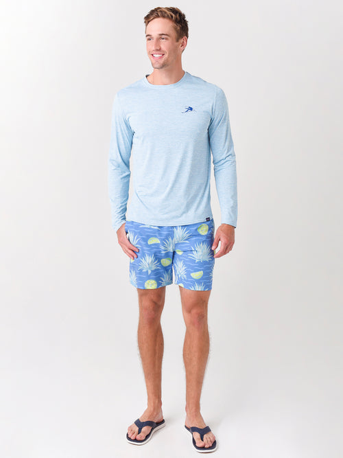 Chubbies Men's The Salt Times 7" Stretch Swim Trunk