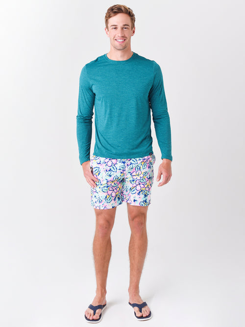 Chubbies Men's The Vacation Blooms 7" Swim Trunk