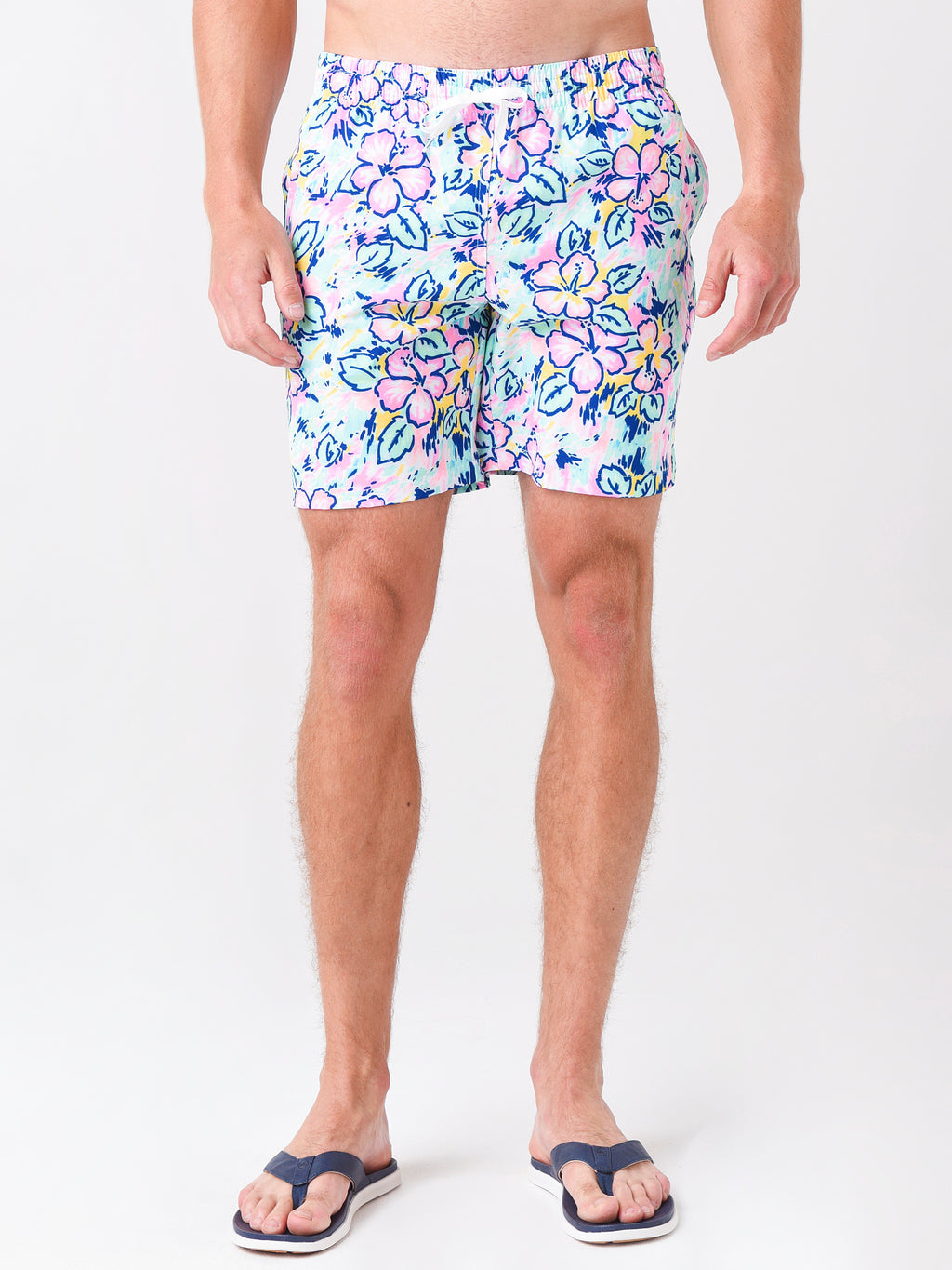 Chubbies Men's The Vacation Blooms 7" Swim Trunk - Saint Bernard