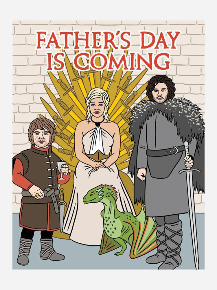 The Found Father's Day is Coming GOT Card - Saint Bernard