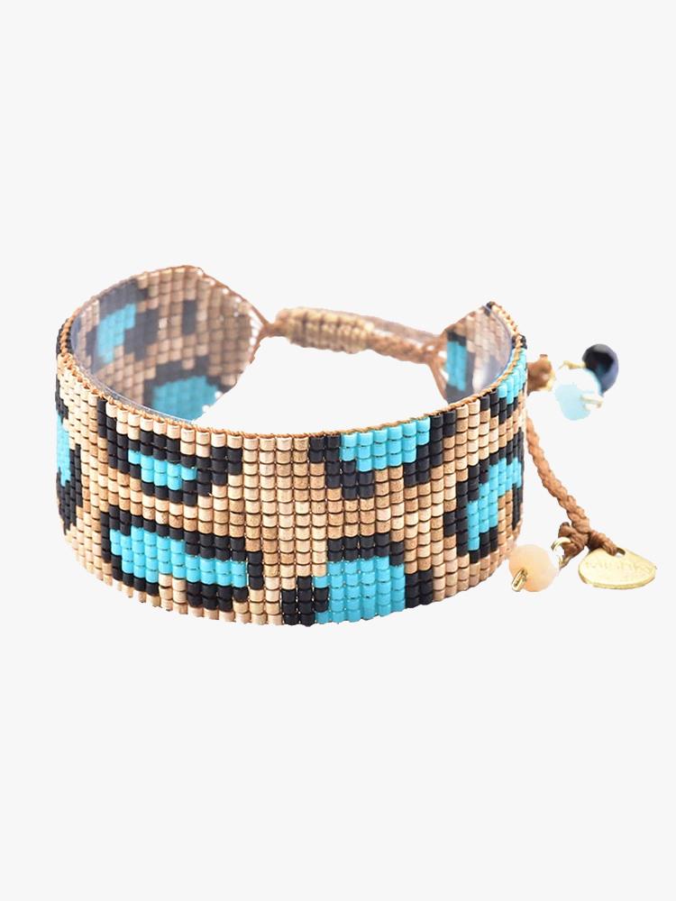 Mishky Panthera Bracelet Beige Copper and Dark Blue - Saint Bernard