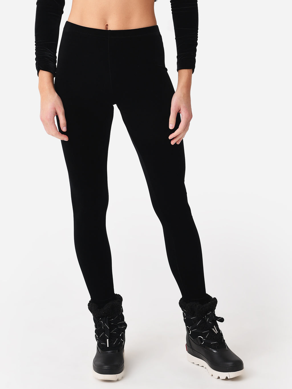 Sno Skins Women's Plush Velvet Legging - Saint Bernard