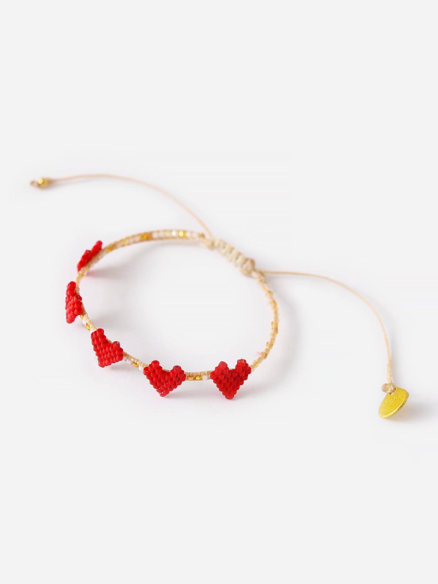 Mishky Women's Multi Heart Row Bracelet