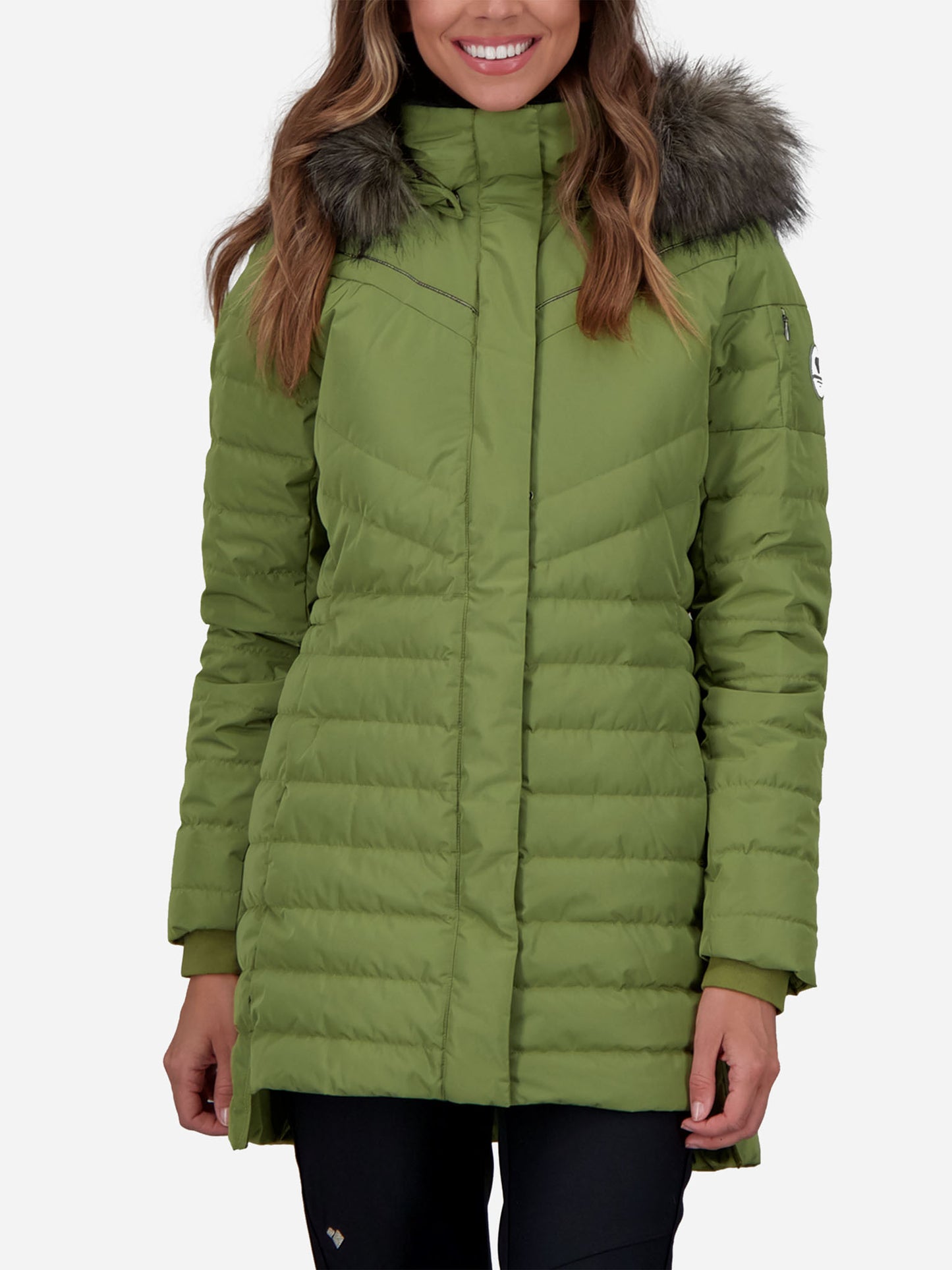 Obermeyer Women's Blossom Down Parka with Faux Fur - Saint Bernard