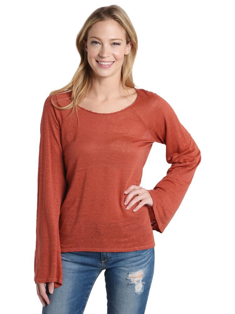 Stark X Bell Sleeve Long Sleeve Top - Saint Bernard