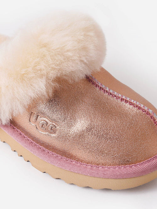 UGG Girls' Cozy II Metallic Glitter Slipper