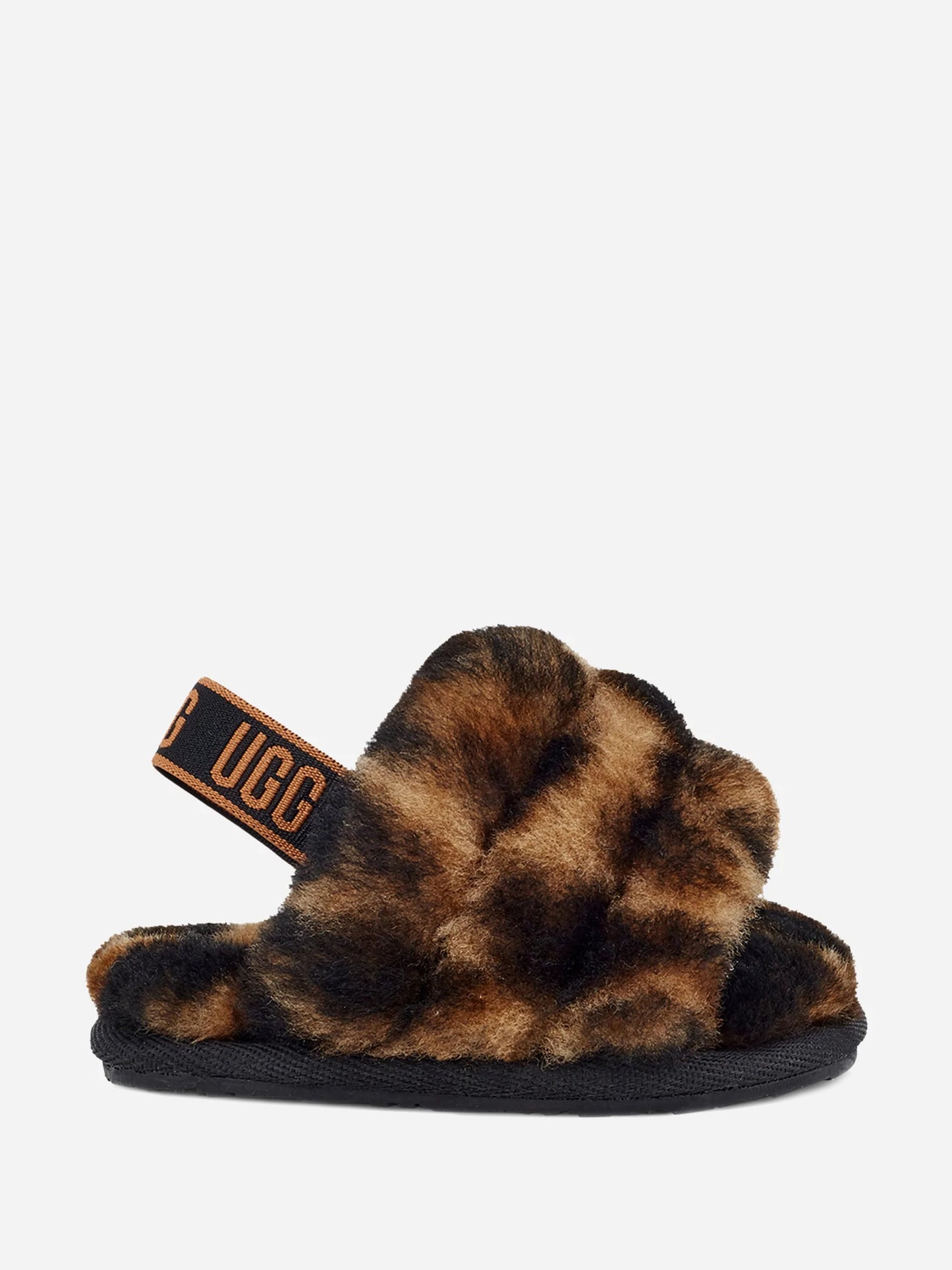 UGG Little Kids' Fluff Yeah Slide Panther Print - Saint Bernard