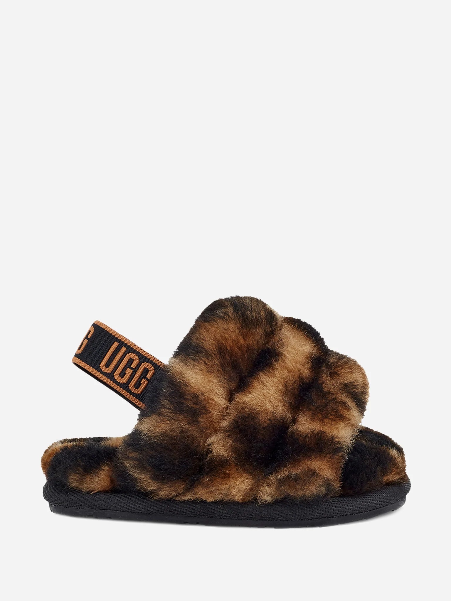 UGG Little Kids' Fluff Yeah Slide Panther Print - Saint Bernard