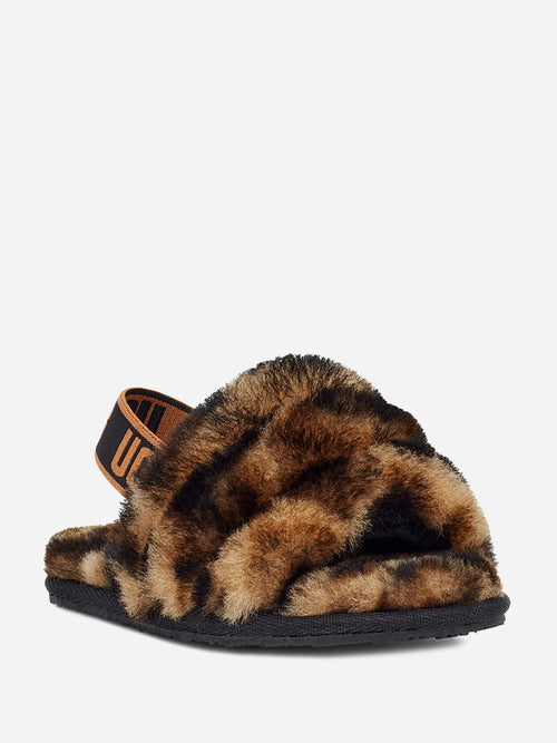 UGG Toddlers' Fluff Yeah Slide Panther Print