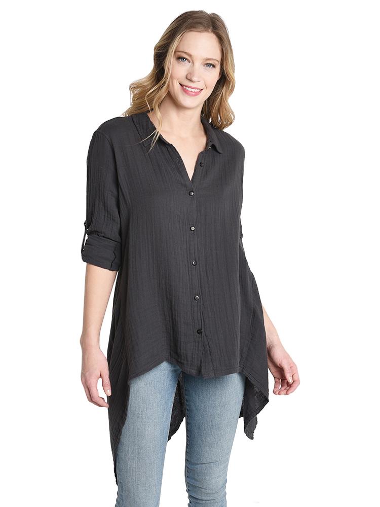 Stark X Long Sleeve Uneven Shirt - Saint Bernard