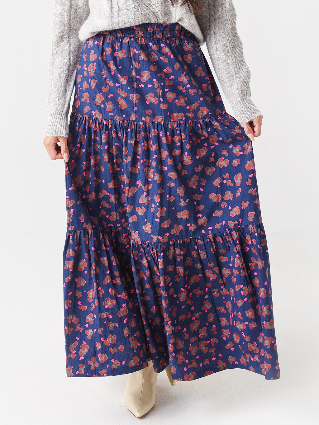 Oliphant Women's Tiered Maxi Skirt - Saint Bernard