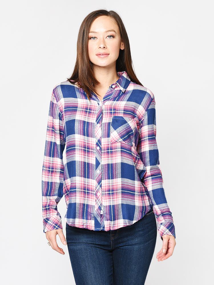 Rails Hunter Shirt Azure Pink - Saint Bernard