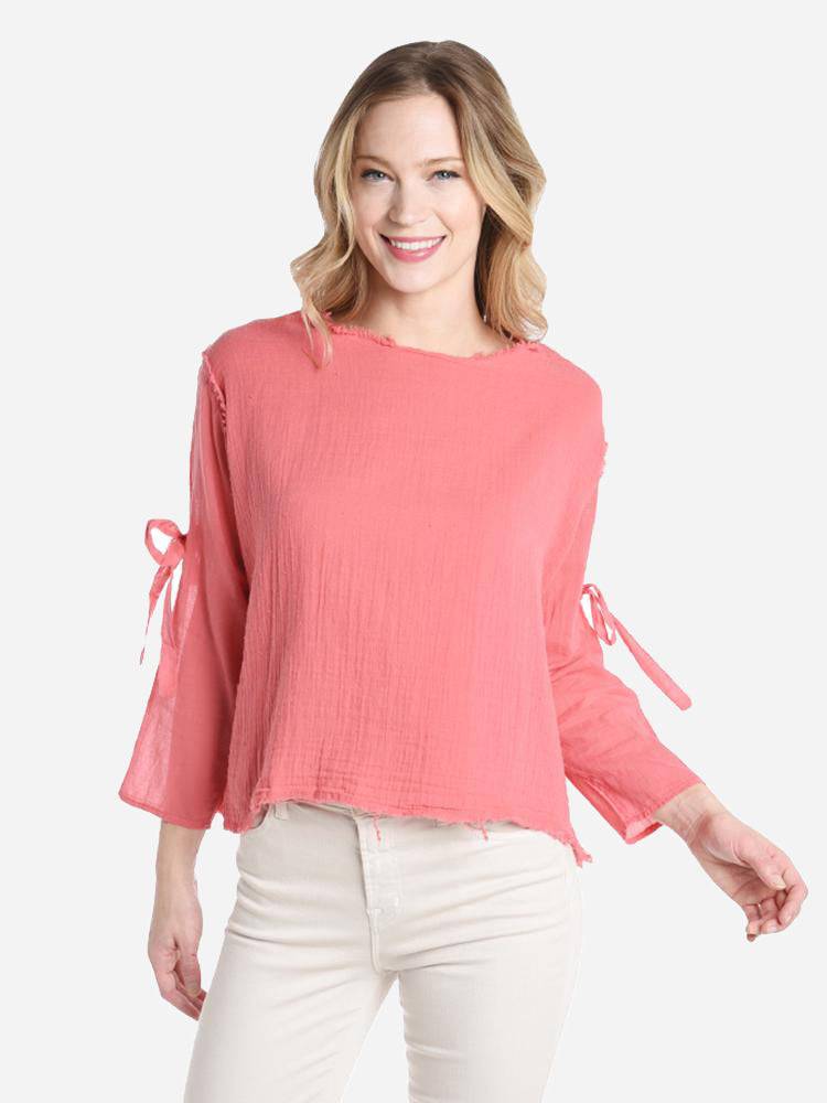 Stark X Tie Long Sleeve Top - Saint Bernard