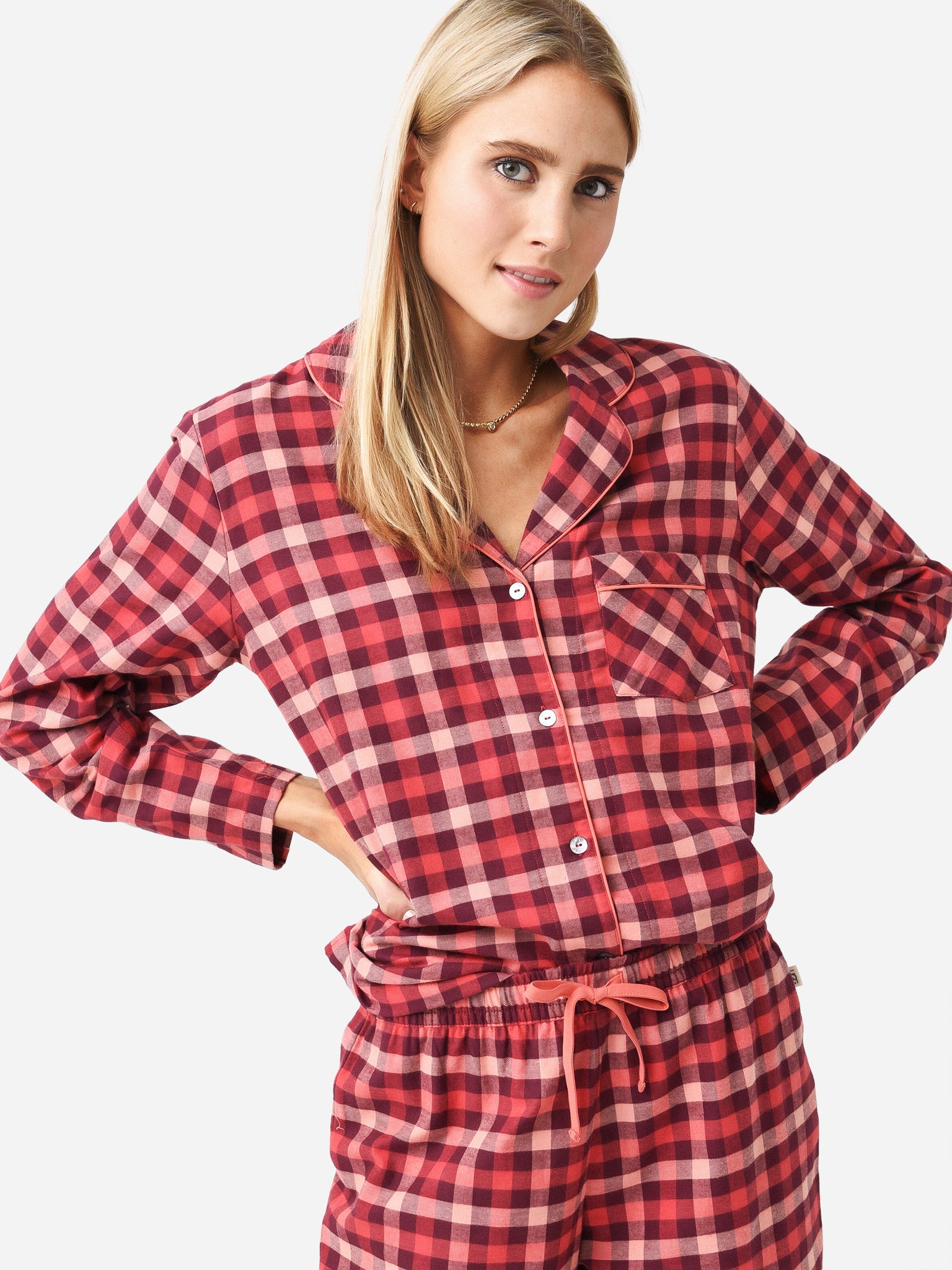 UGG Women's Ophilia Plaid Pajama Set – saintbernard.com