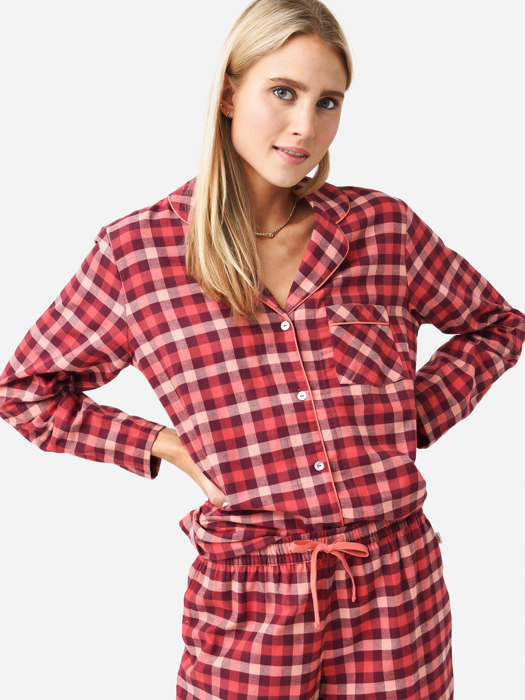 UGG Women's Ophilia Plaid Pajama Set - Saint Bernard