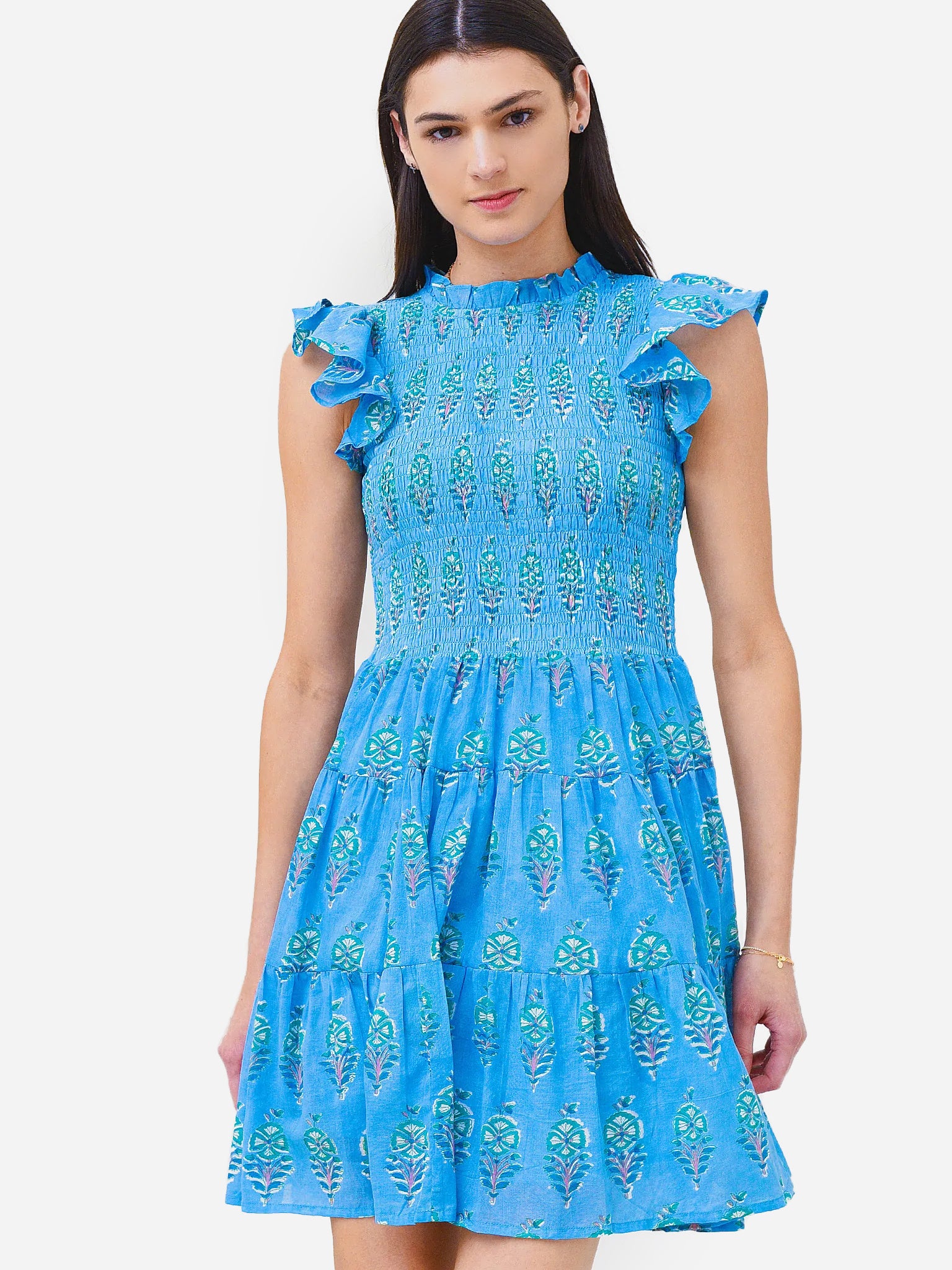 Oliphant Women's Smocked Flirty Dress - Saint Bernard