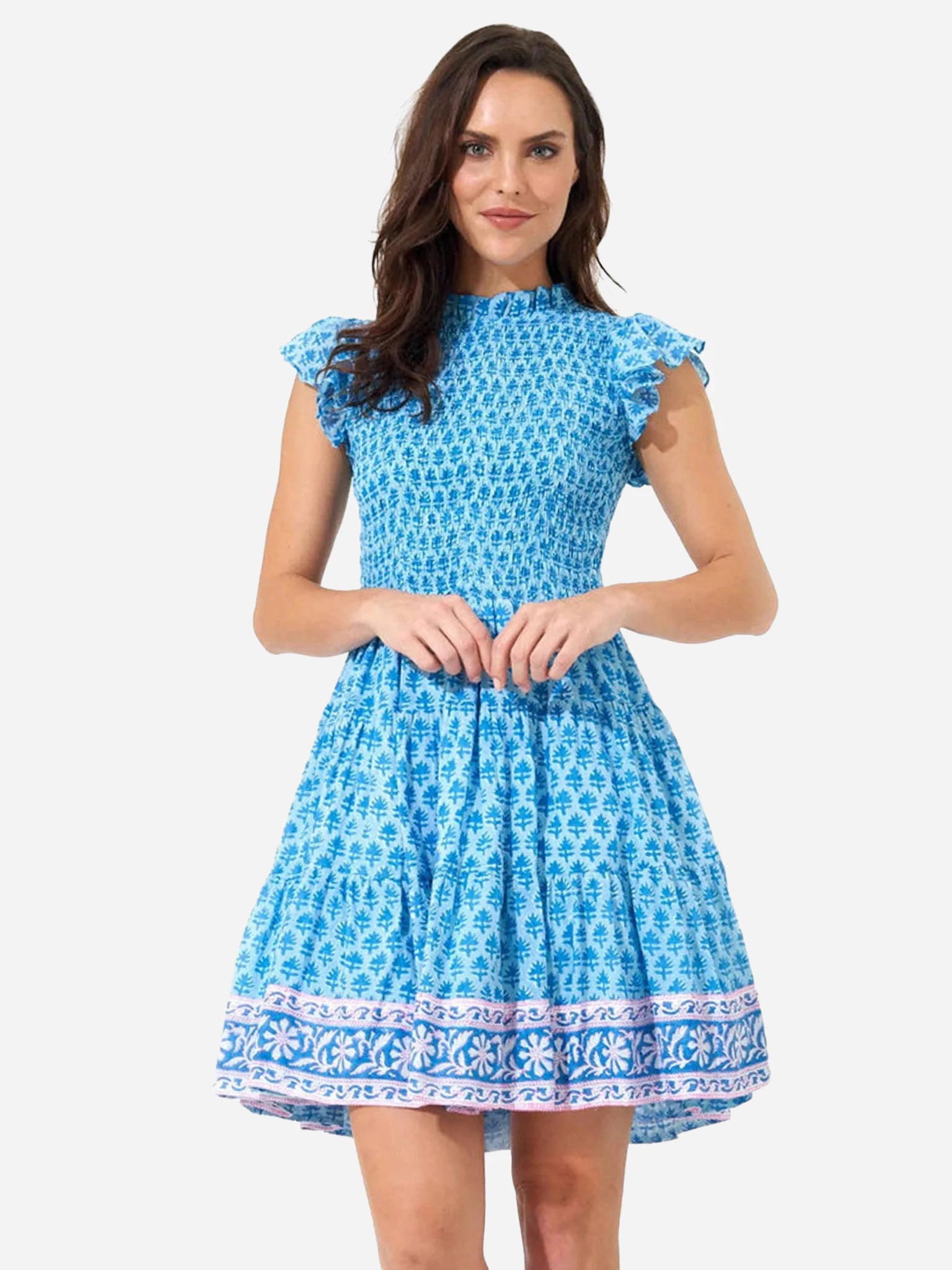 Oliphant Women's Smocked Flirty Dress - Saint Bernard