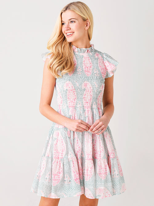 Oliphant Women's Smocked Flirty Short Dress
