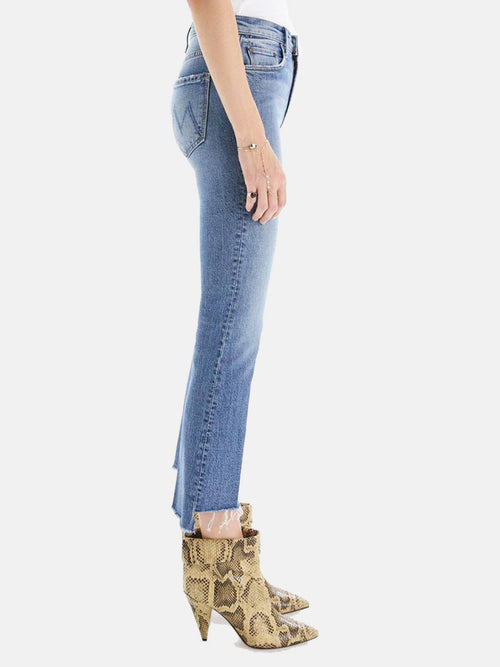Mother Women's Insider Crop Step Fray Jean