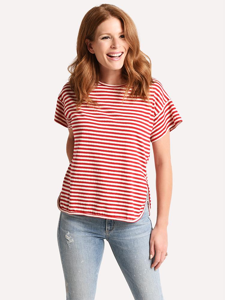 Stark X Side Slit Tee - Saint Bernard