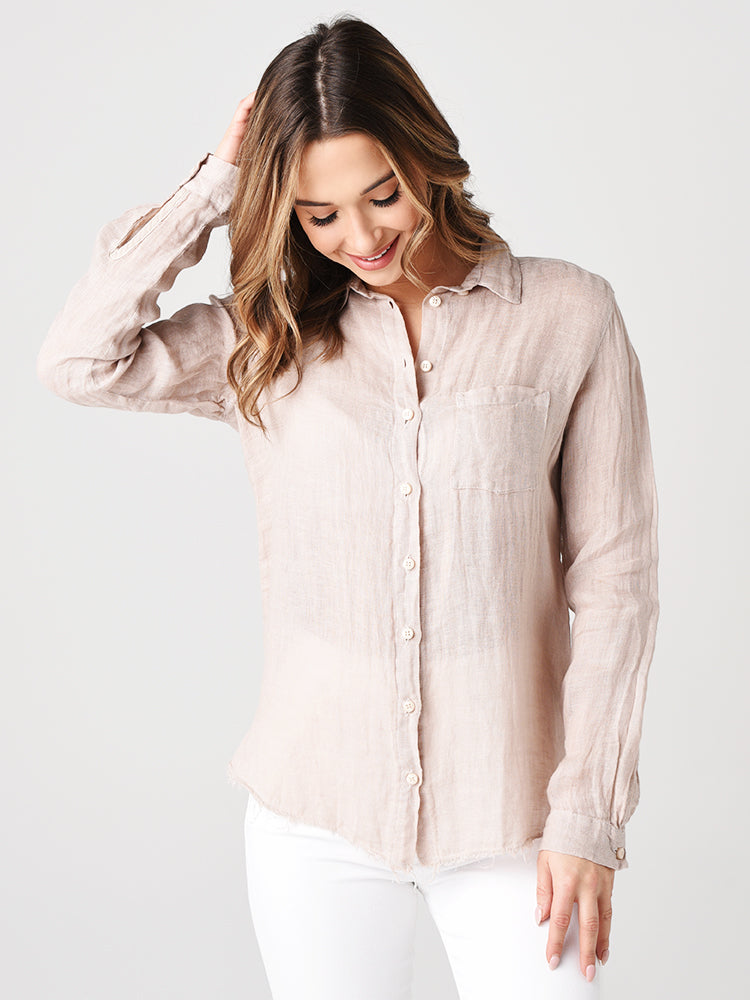 Stark X Women's Pocket Button Down Shirt - Saint Bernard