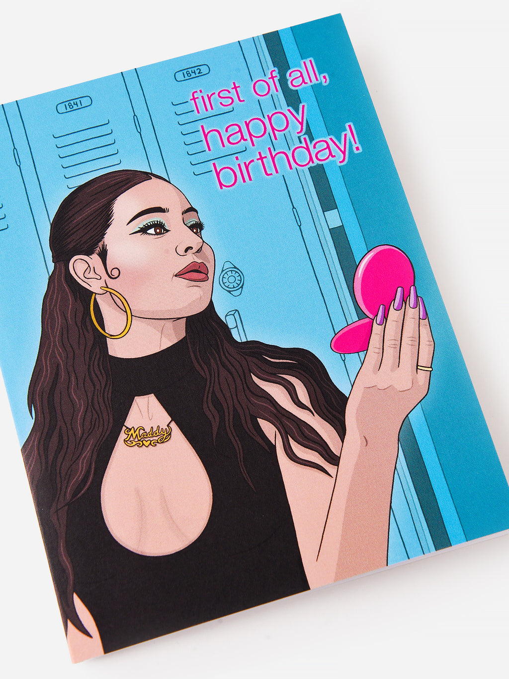 The Found Maddy First Of All, Happy Birthday Card - Saint Bernard