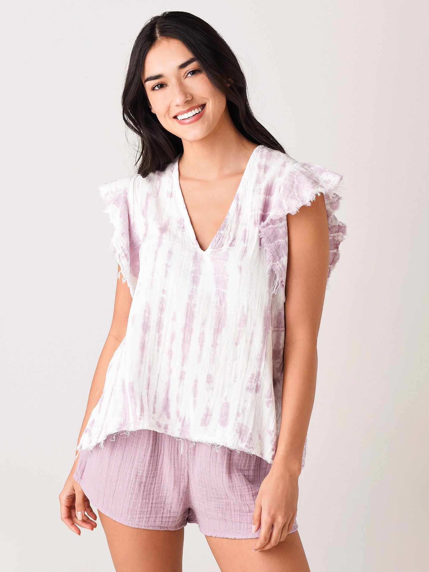 Stark X Women's Ruffle Sleeve Top - Saint Bernard