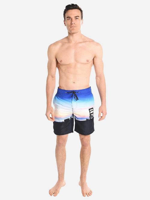 Surfside Supply Men's Photo Real Swim Trunk Sunset