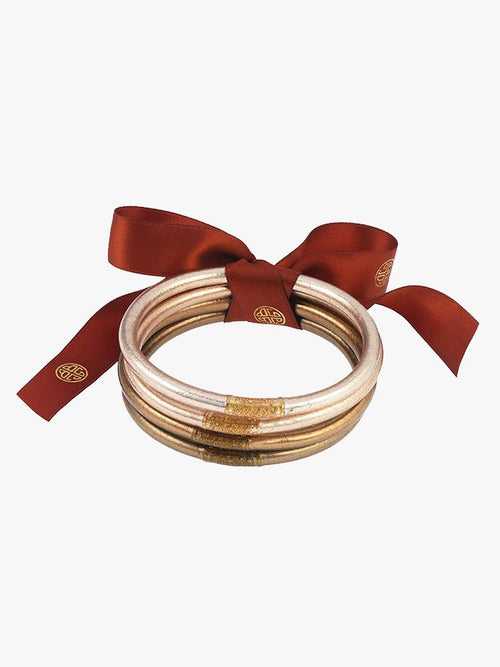 Budha Girl All Weather Bangles Fawn Set Of 4