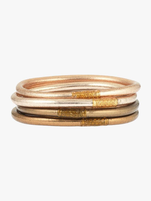 Budha Girl All Weather Bangles Fawn Set Of 4