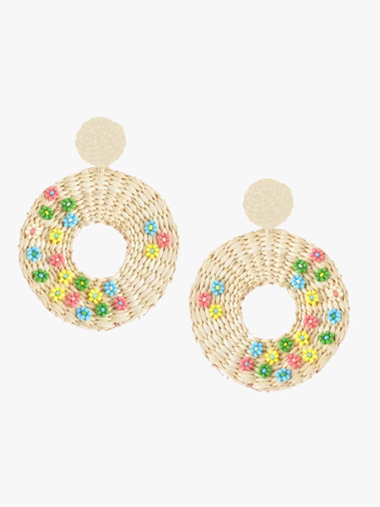 Mishky Flower Disc Earrings