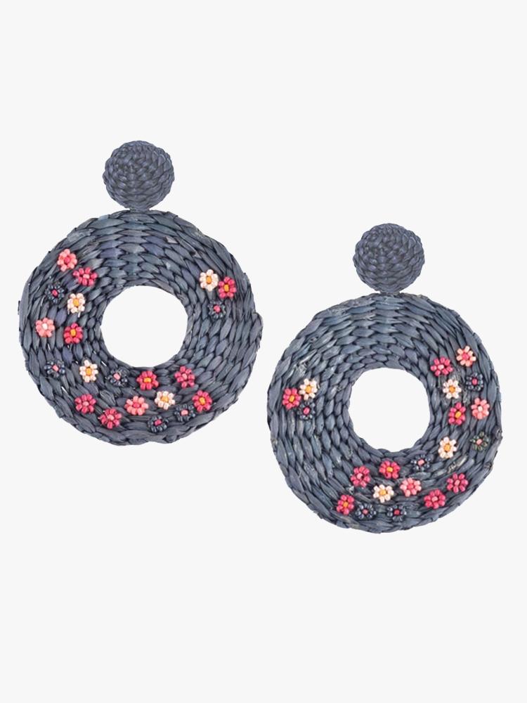 Mishky Flower Disc Earrings