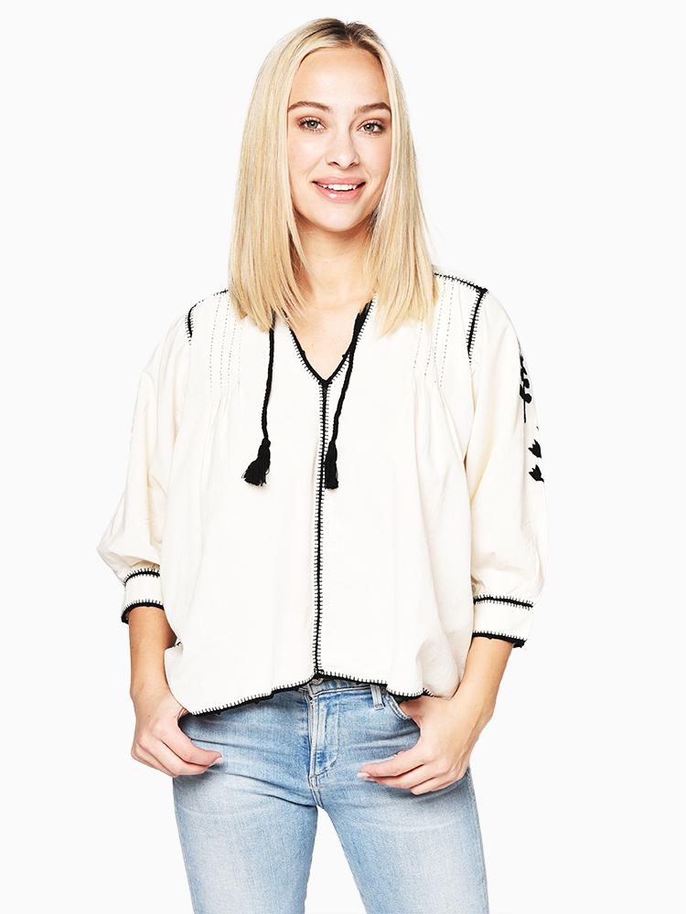 Carolina K Women’s Oaxaca Blouse - Saint Bernard