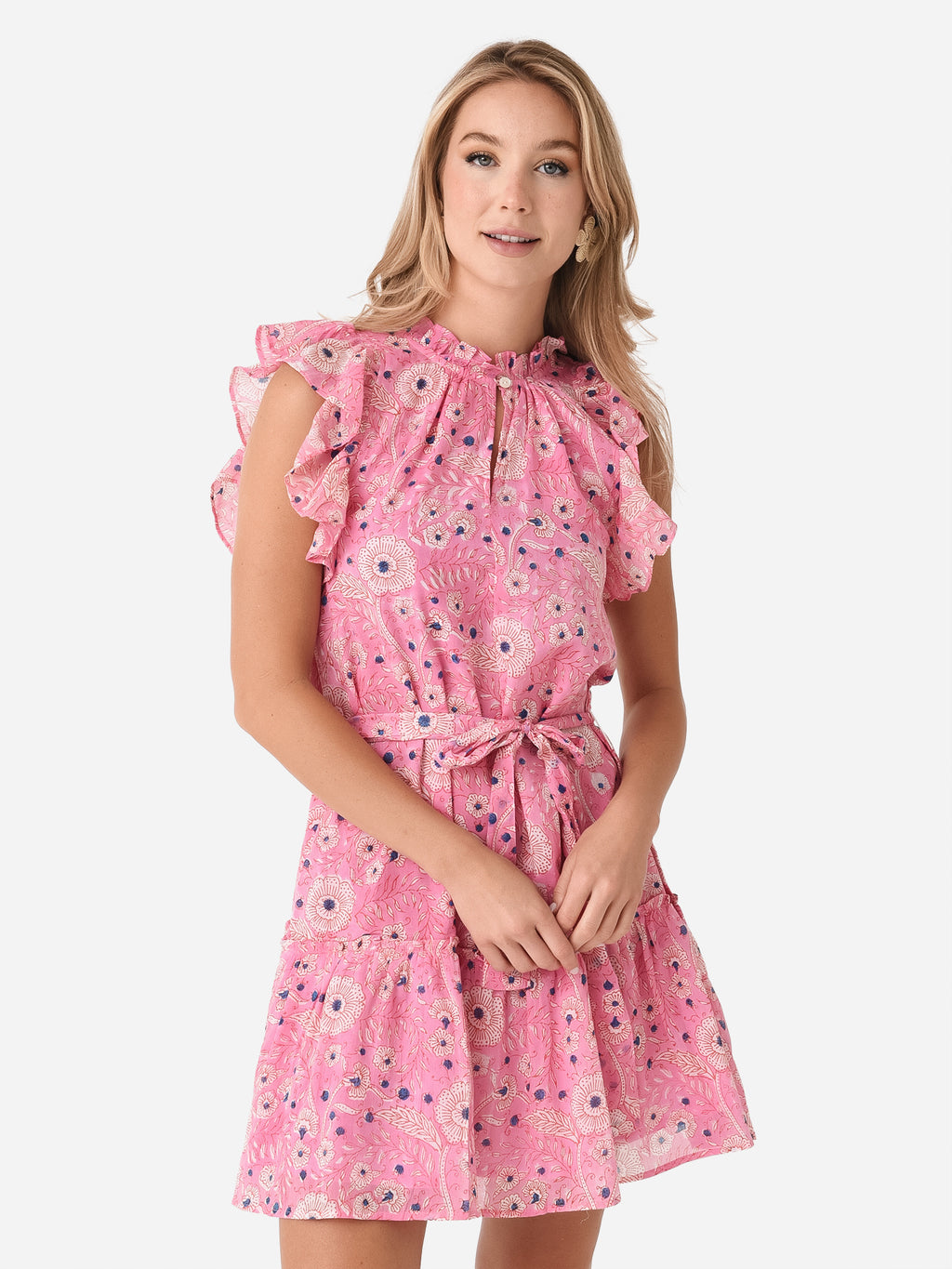 Oliphant Women's Flirty Ruffle Hem Dress - Saint Bernard