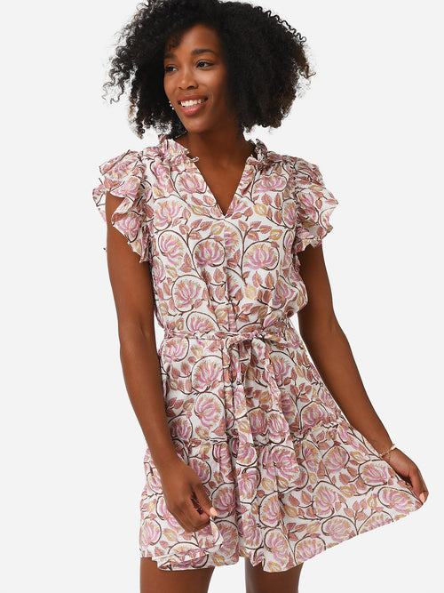 Oliphant Women's Flirty Ruffle Hem Dress