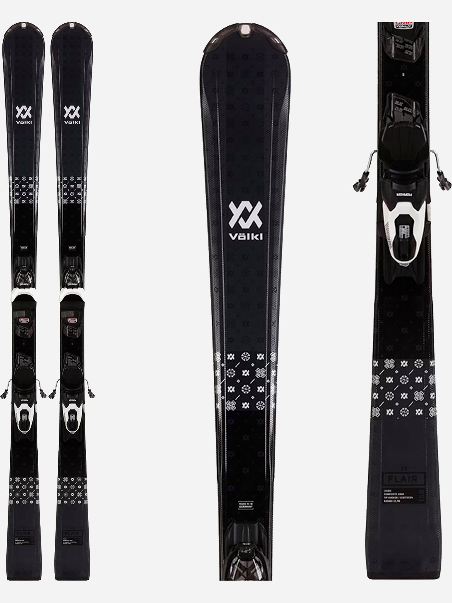 Volkl Flair 72 Skis + vMotion 10 GW Bindings Women's 2023 - Saint Bernard
