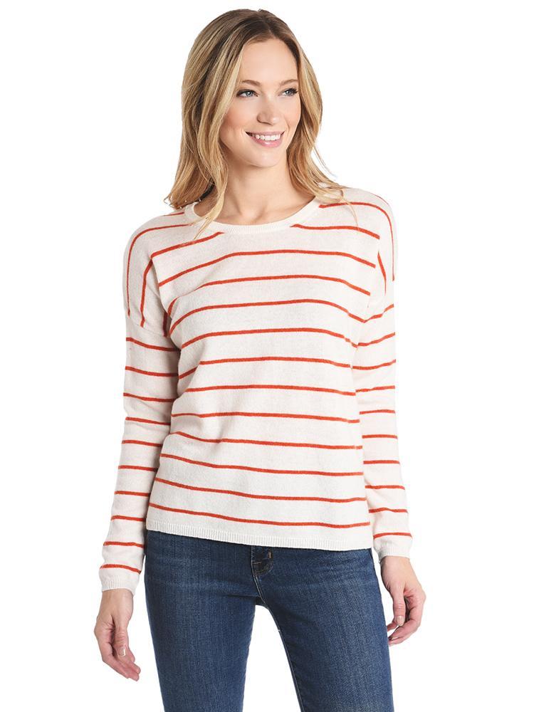 Jumper 1234 Striped Dropped Shoulder Sweater - Saint Bernard