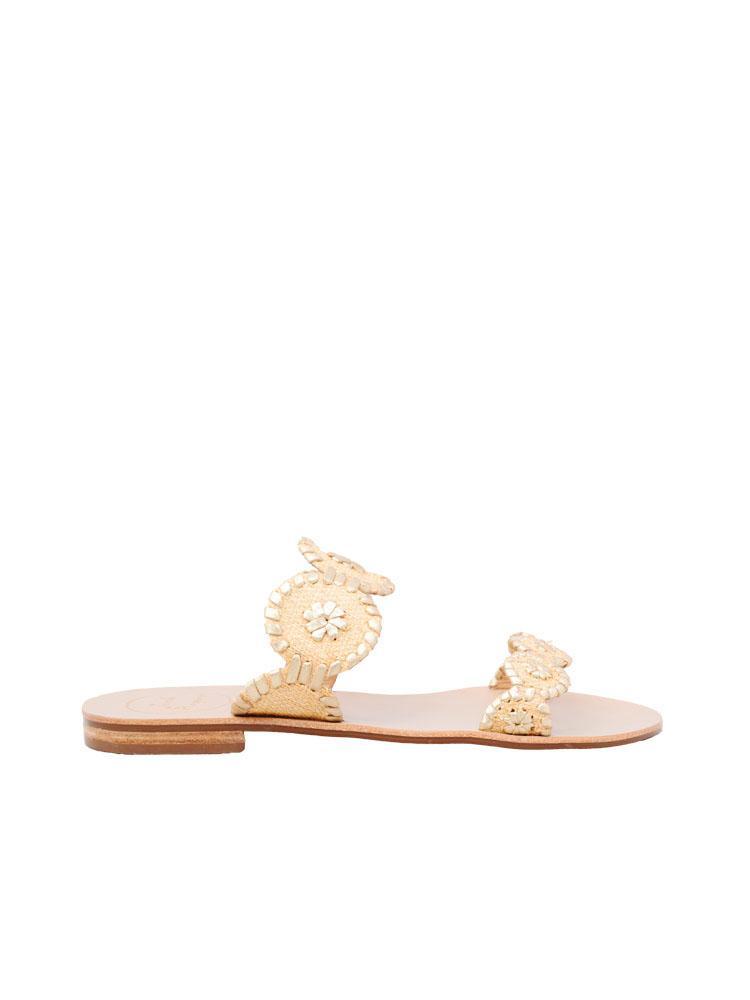 Jack Rogers Lauren Raffia Sandals - Saint Bernard